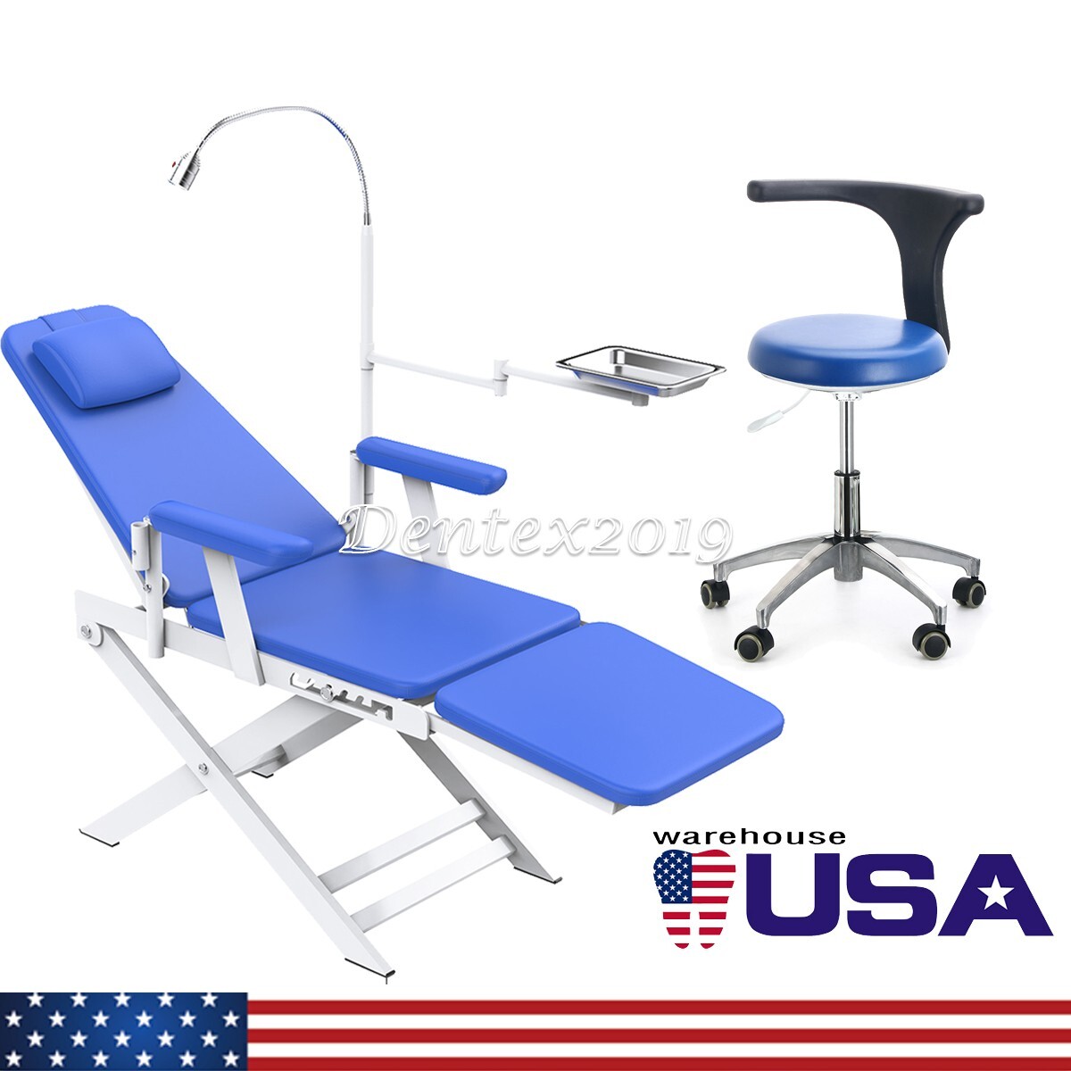 Dental Portable Chair Unit Simple Mobile Folding Chair /Doctor Assistant Stool