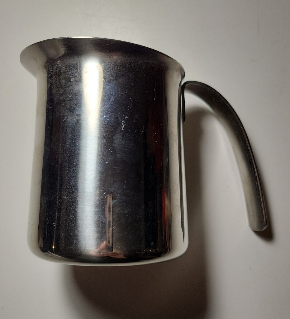 Krups 18/8 Stainless Steel Espresso Milk Steaming Frothing Cup Pitcher 20 Ounce