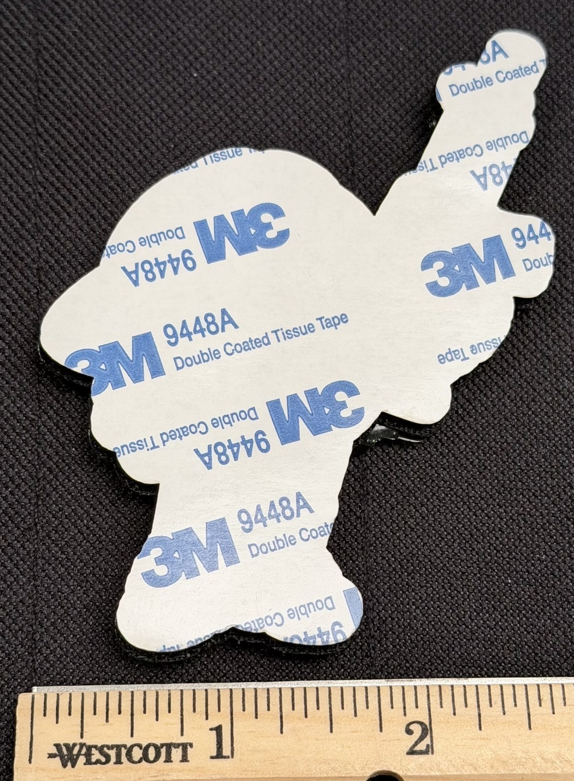 Tactical M&M PVC Patch backed with both hook and loop AND adhesive sticker, 4of5