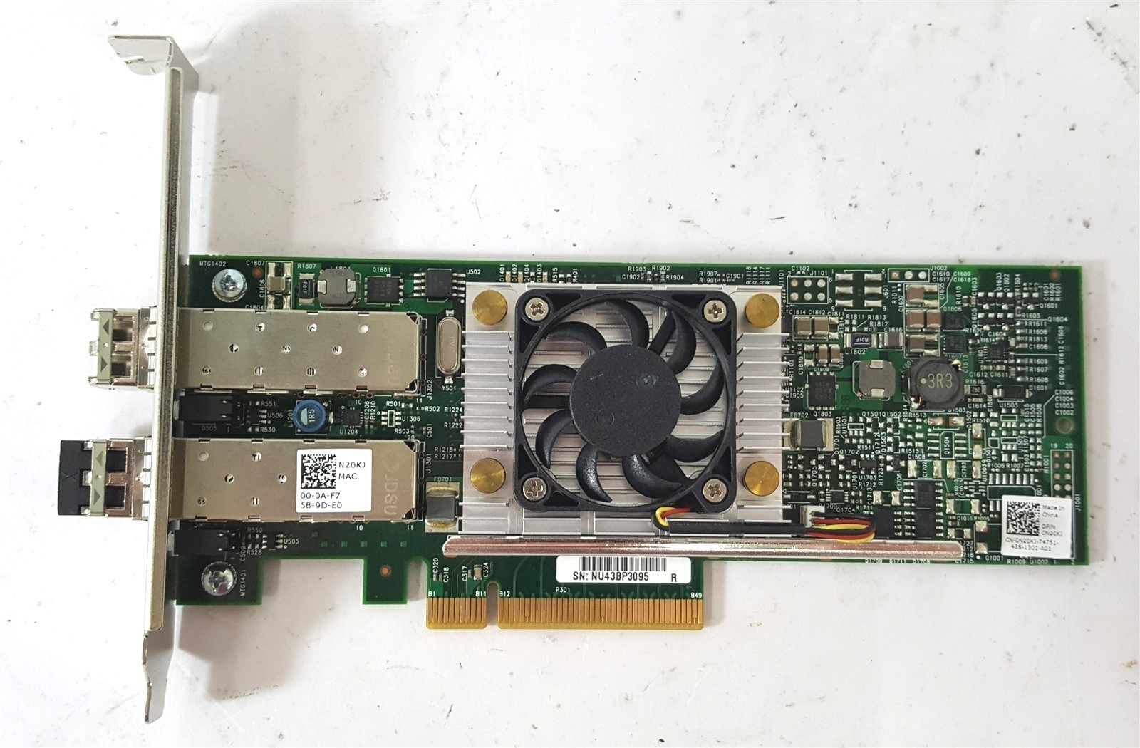 Dell Broadcom 57810S Dual 10GbE PCIe Converged Network Adapter N20KJ w/ (2) SFP