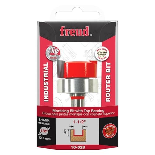 Freud 1-1/2" Mortising Bit, 1/2" Shank, 2-1/2" Length Woodworking Tool
