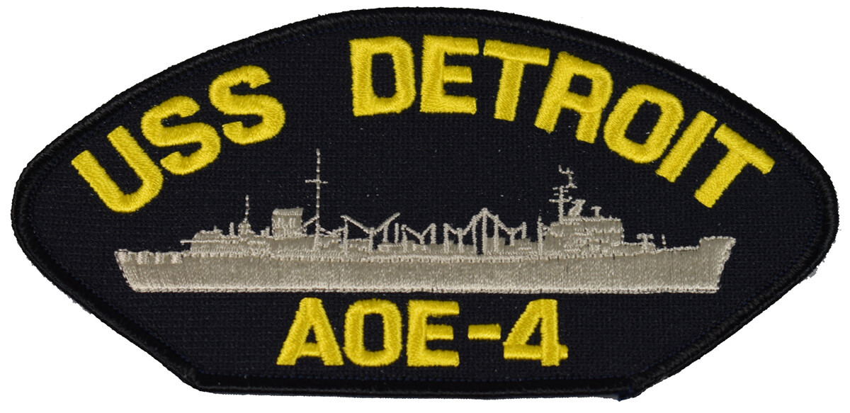 USS DETROIT AOE-4 SHIP PATCH - GREAT COLOR - Veteran Owned Business