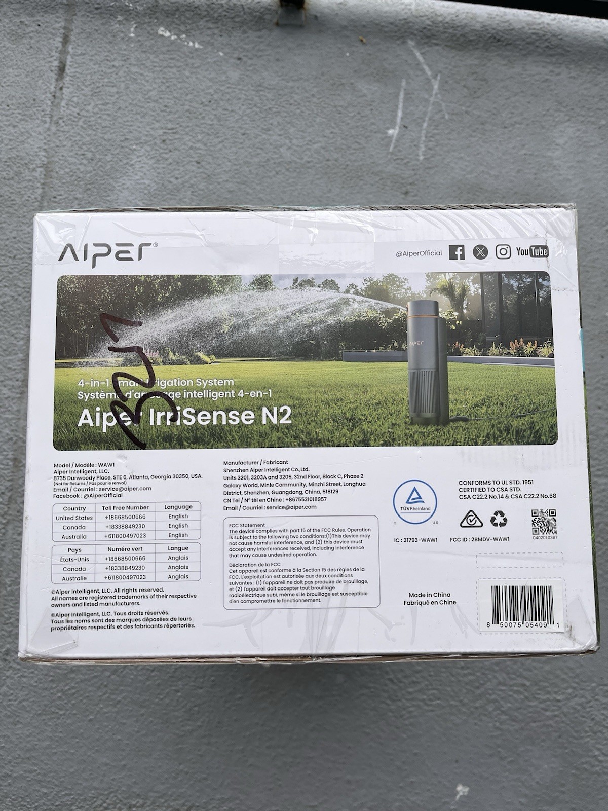 Aiper IrriSense N2 4-in-1 Smart Irrigation System