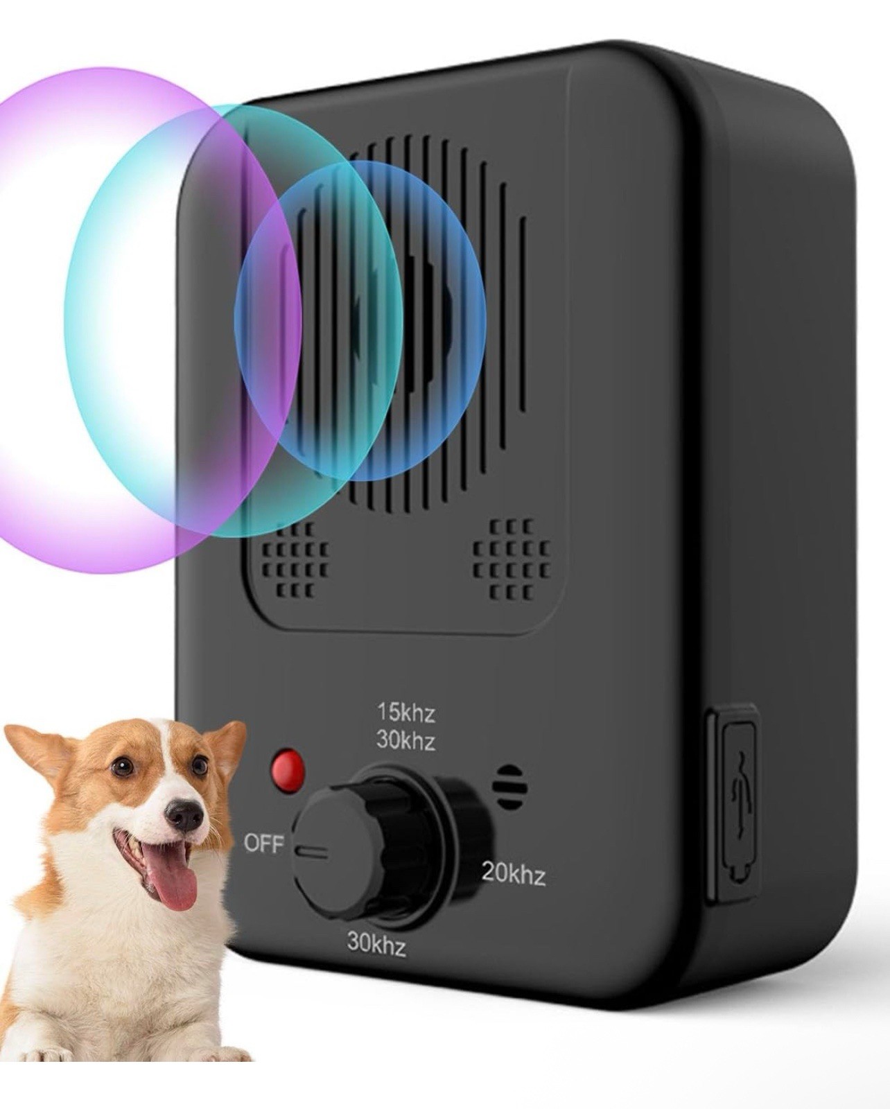 Anti Barking Device, Dog Barking Control Device with 3 Modes, Ultrasonic Dog Bar