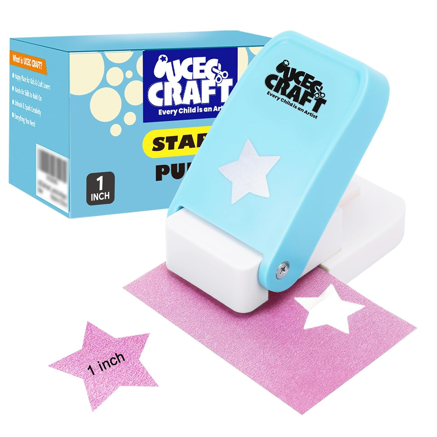 Star Hole Punch 1 Inch, Paper Punch, Star Punches for Paper Crafts | Crafting Cu