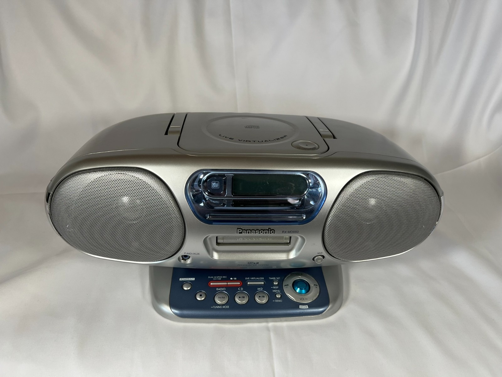 Personal MD system RX-MDX60 CD and MD operation confirmed