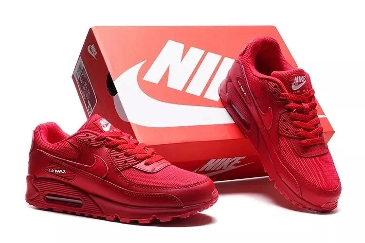 A-i-r Max 90 OG All Red Comfortable Running Size US 7-12 (MEN)