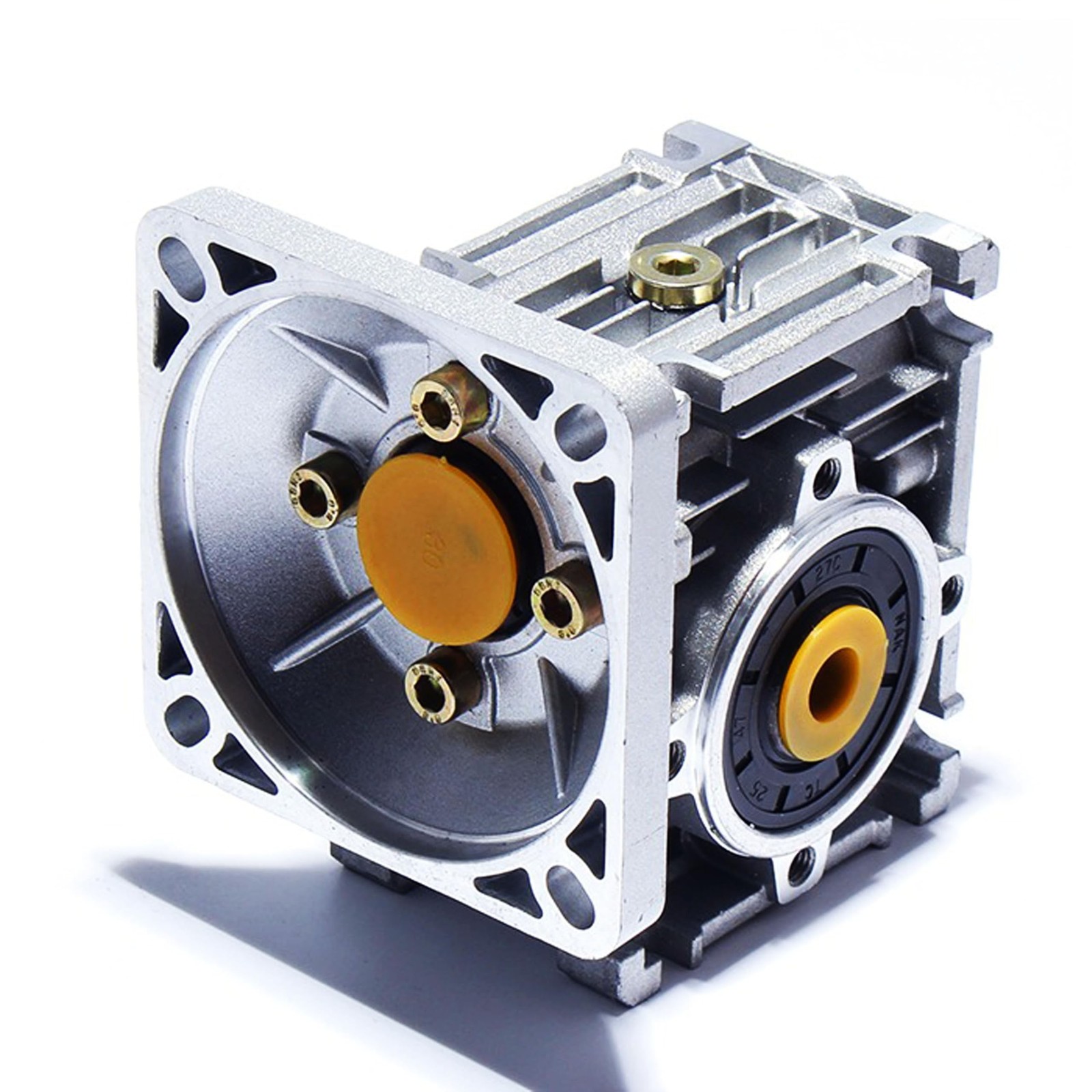 XUNKUNER NMRV030 Worm Gear Gearbox, RV030 Square Type Worm Gear Speed Reducer...