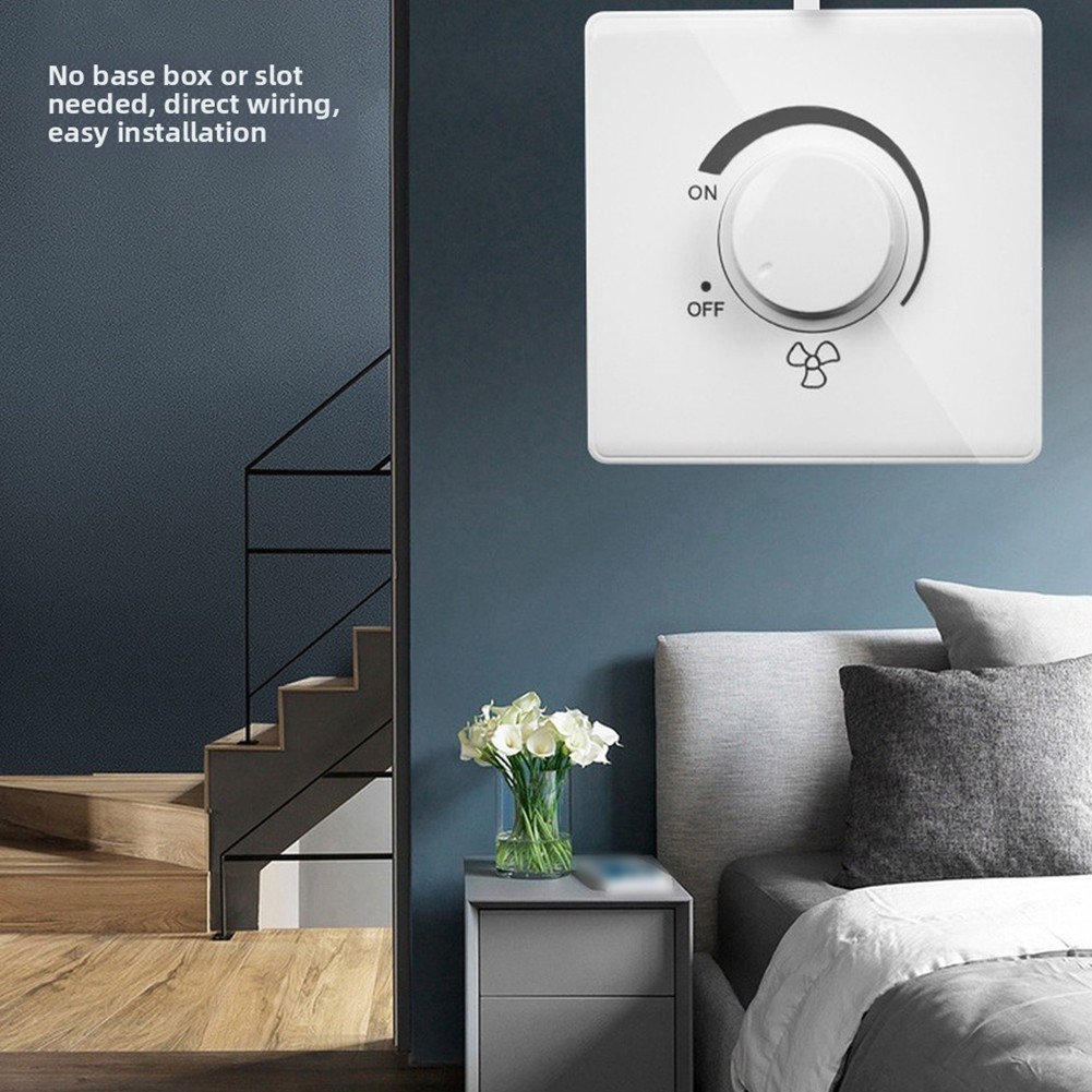 Ceiling Fan For surface Mount Knob Switch for Precise Speed Control ABS