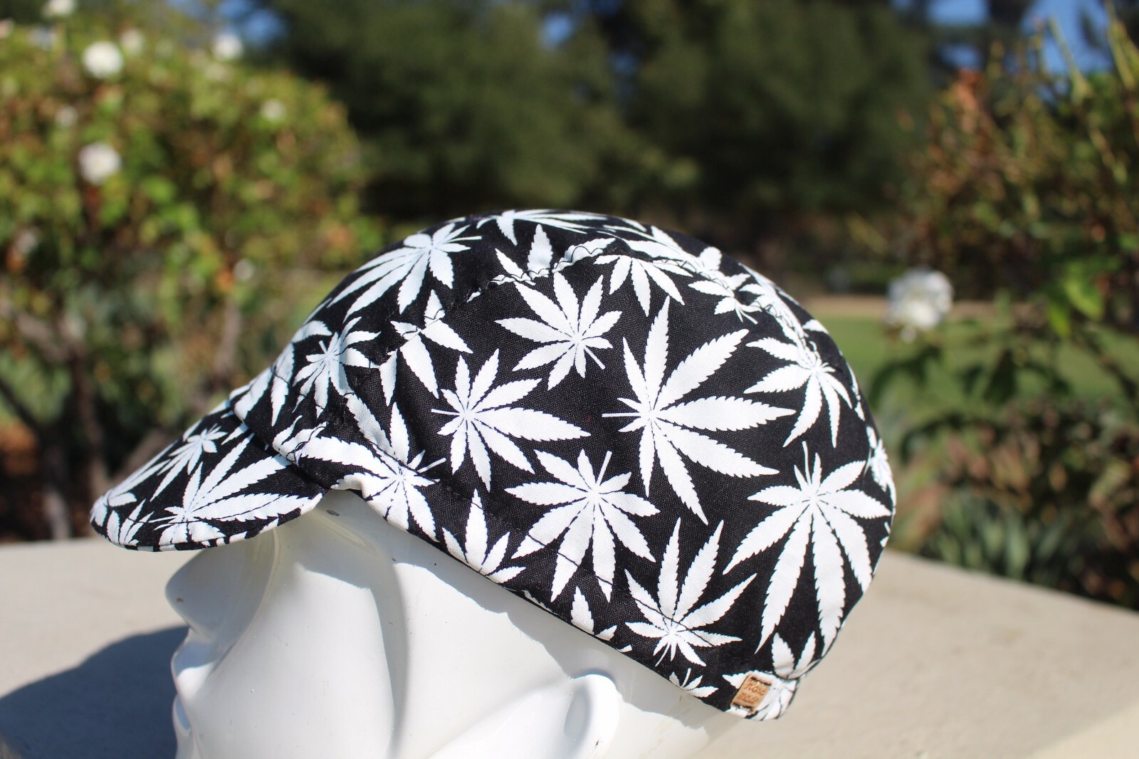 CYCLING CAP CANNABIS GLOW IN THE DARK   HANDMADE IN USA   S M L