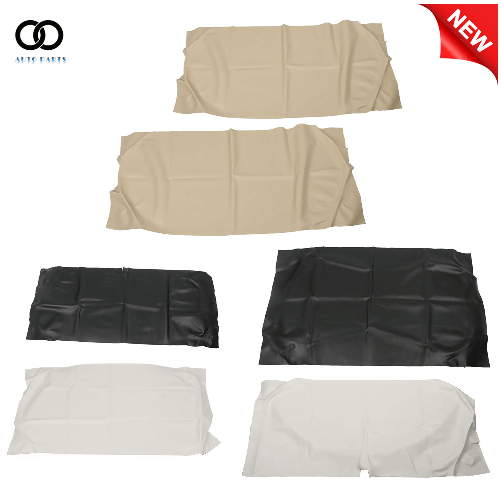 2PC Blackrest Bottom Leather Front Seat Covers For Golf Cart Club Car Precedent