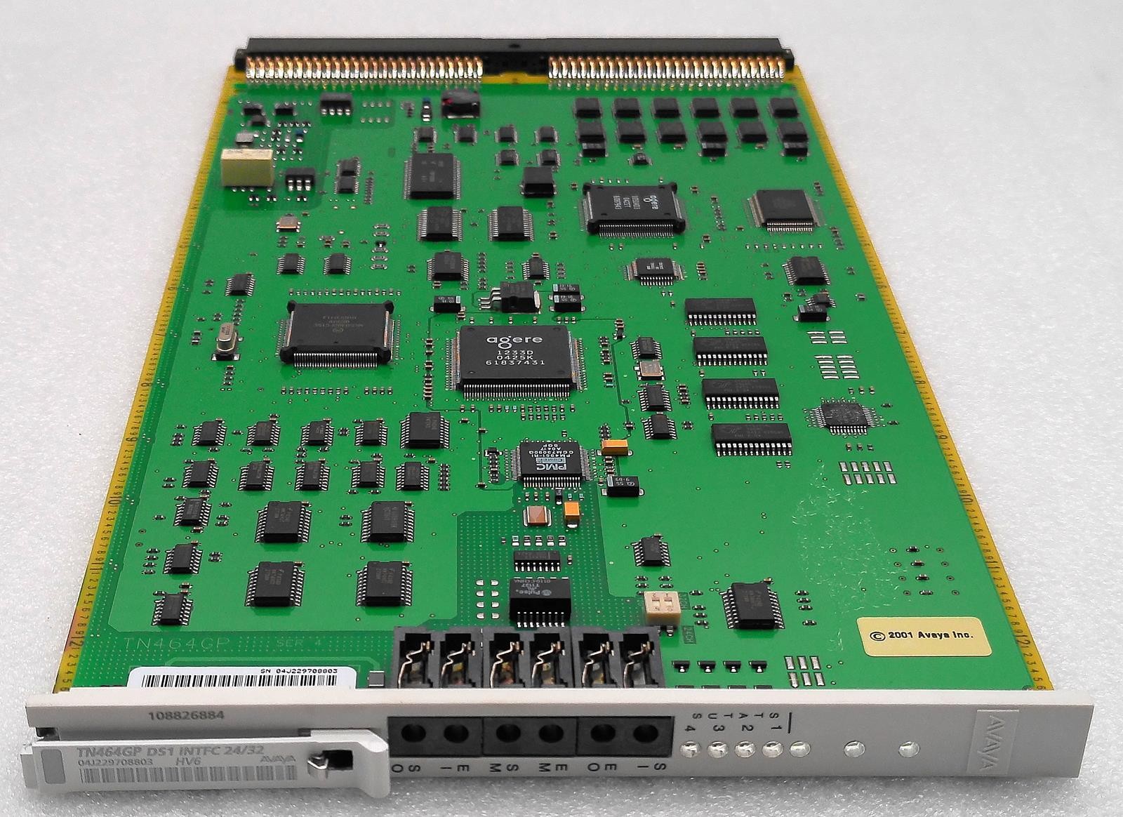 AVAYA TN464GP 108826884 DS1 INTFC 24/32 HV6 INTERFACE CARD
