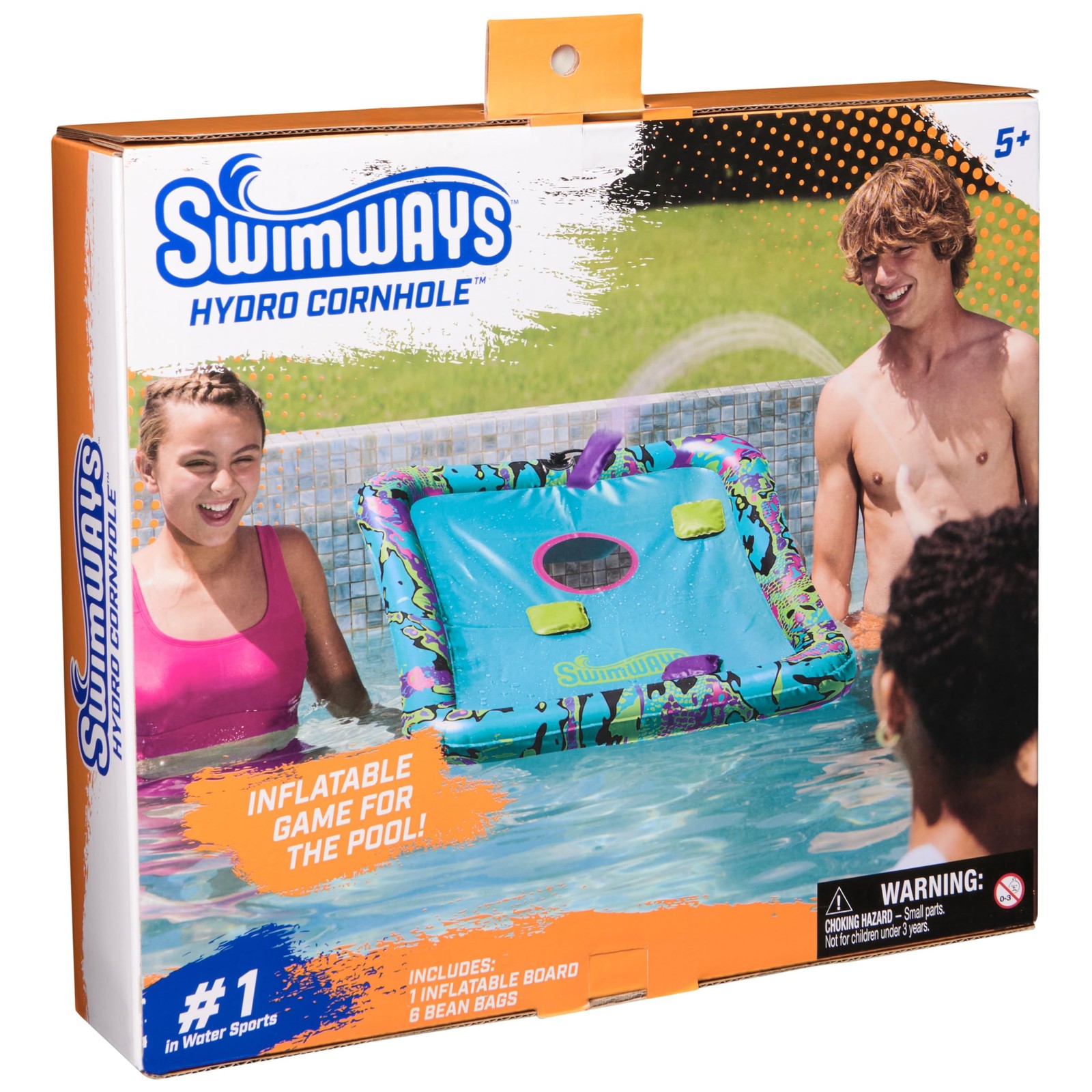 Hydro Cornhole Pool Game with Floating Bean Bags - Fun for Beach & Pool