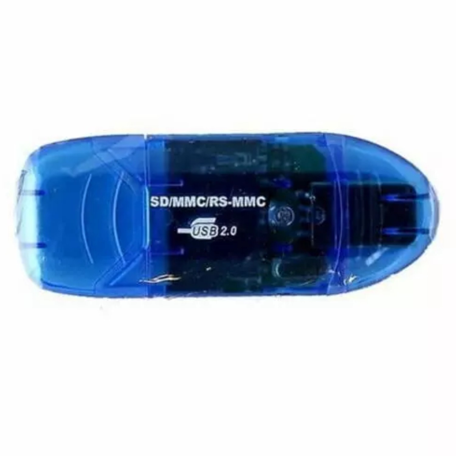 General Brand Universal HFCR35B MMC, SD, RS-MMC Card Reader USB 2.0 - Blue
