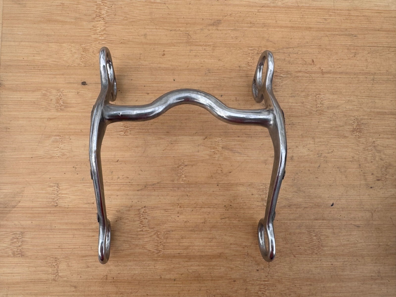 Nickle Mounted Stainless Steel Medium Port Western Horse Grazing Bit ~ 5"