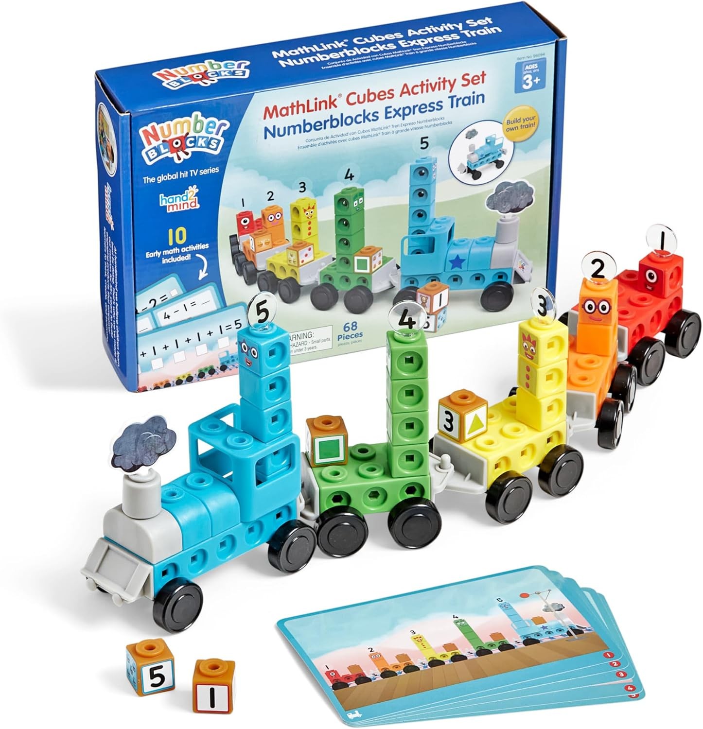 hand2mind Numberblocks Express Train MathLink Cubes Activity Set, Preschool...