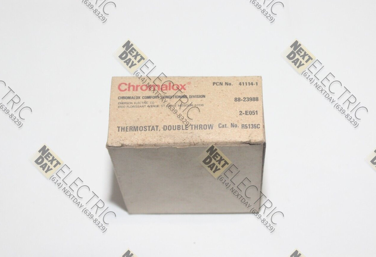 Chromalox, R5135C, 2-E051, Thermostat Double Throw Water Heater Therm-o-disc