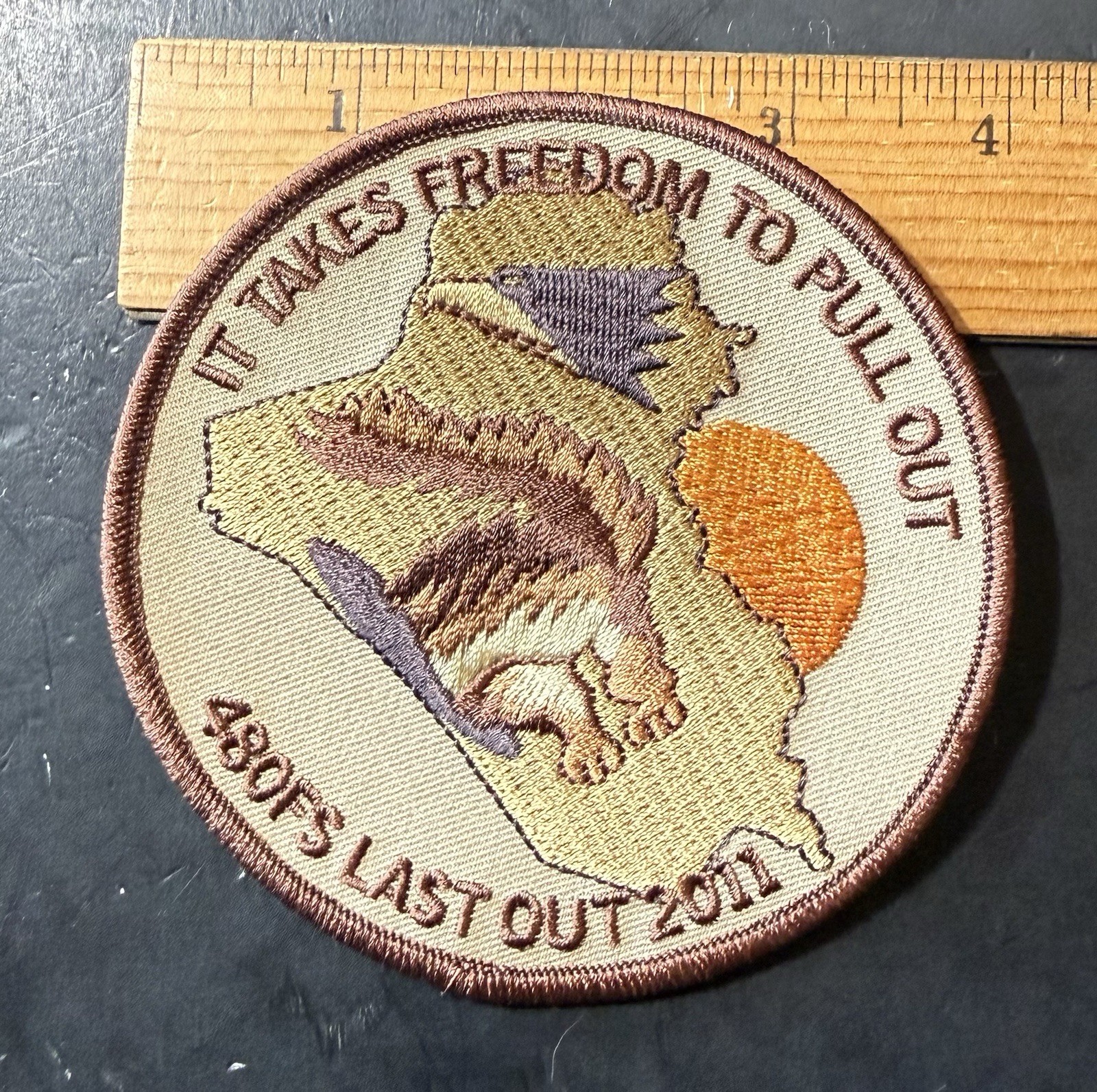 USAF AIR FORCE 409fs 2011 OIF IRAQI FREEDOM Storm Last One Out Fighter Squadron