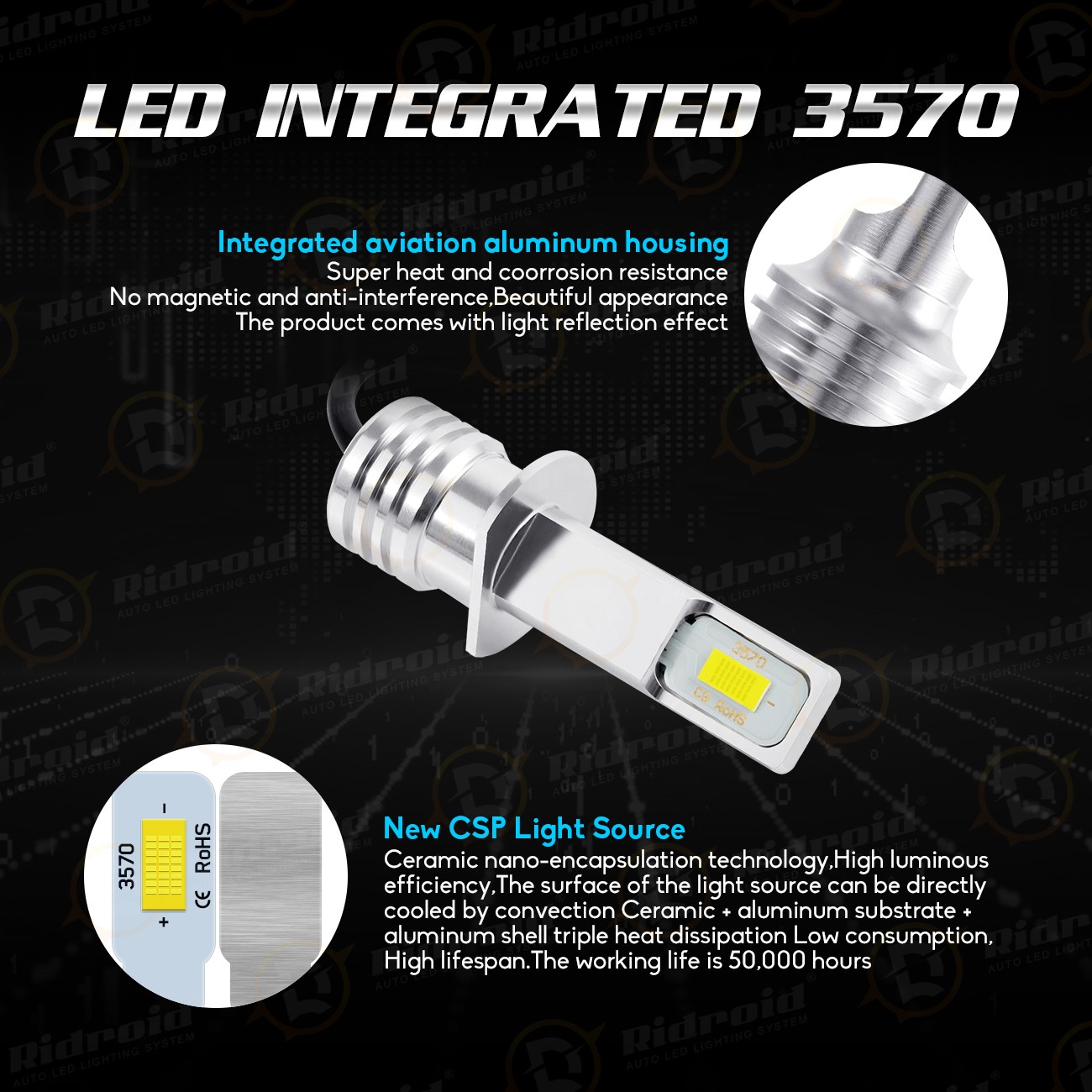 4x H1 LED Headlight Bulbs Conversion Kit High Low Beam Super Bright White 6500K