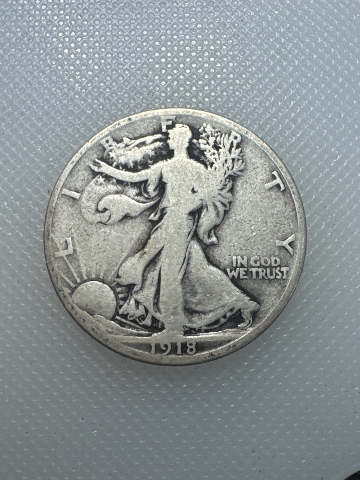 1918 d walking liberty half dollar K