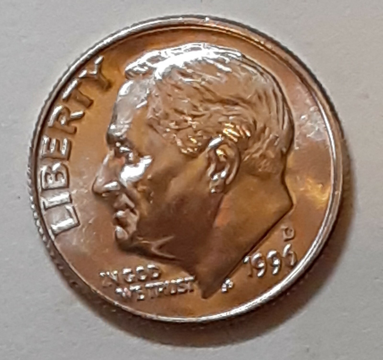 1996 Roosevelt Dime  D - BU - Uncirculated