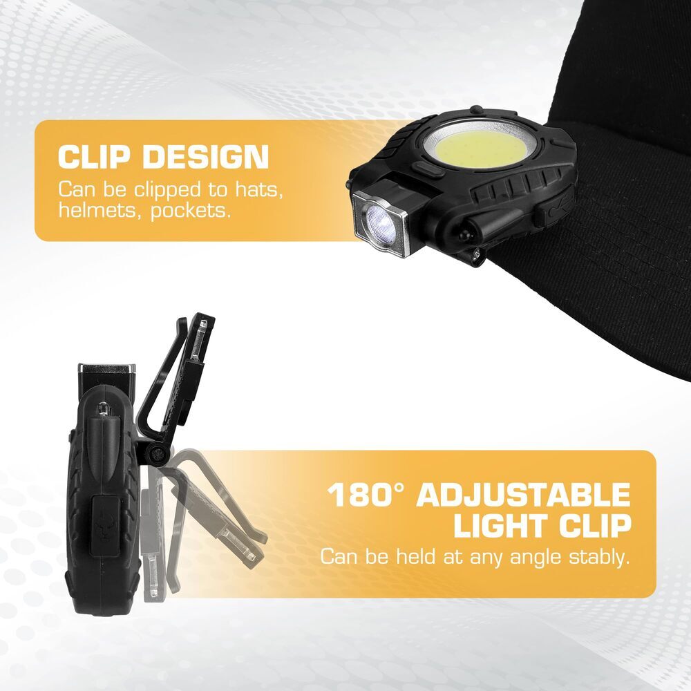 EverBrite Rechargeable COB Keychain Work Light w/Sensor Mode Magnetic Flashlight