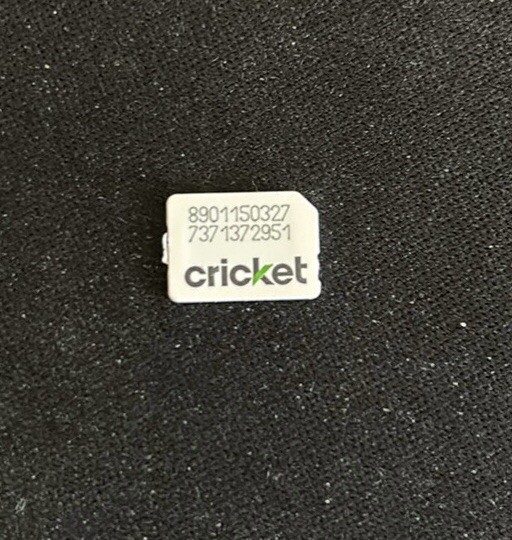 Used, Deactivated. Cricket Nano Sim Card iPhone Activation Bypass Test NoService