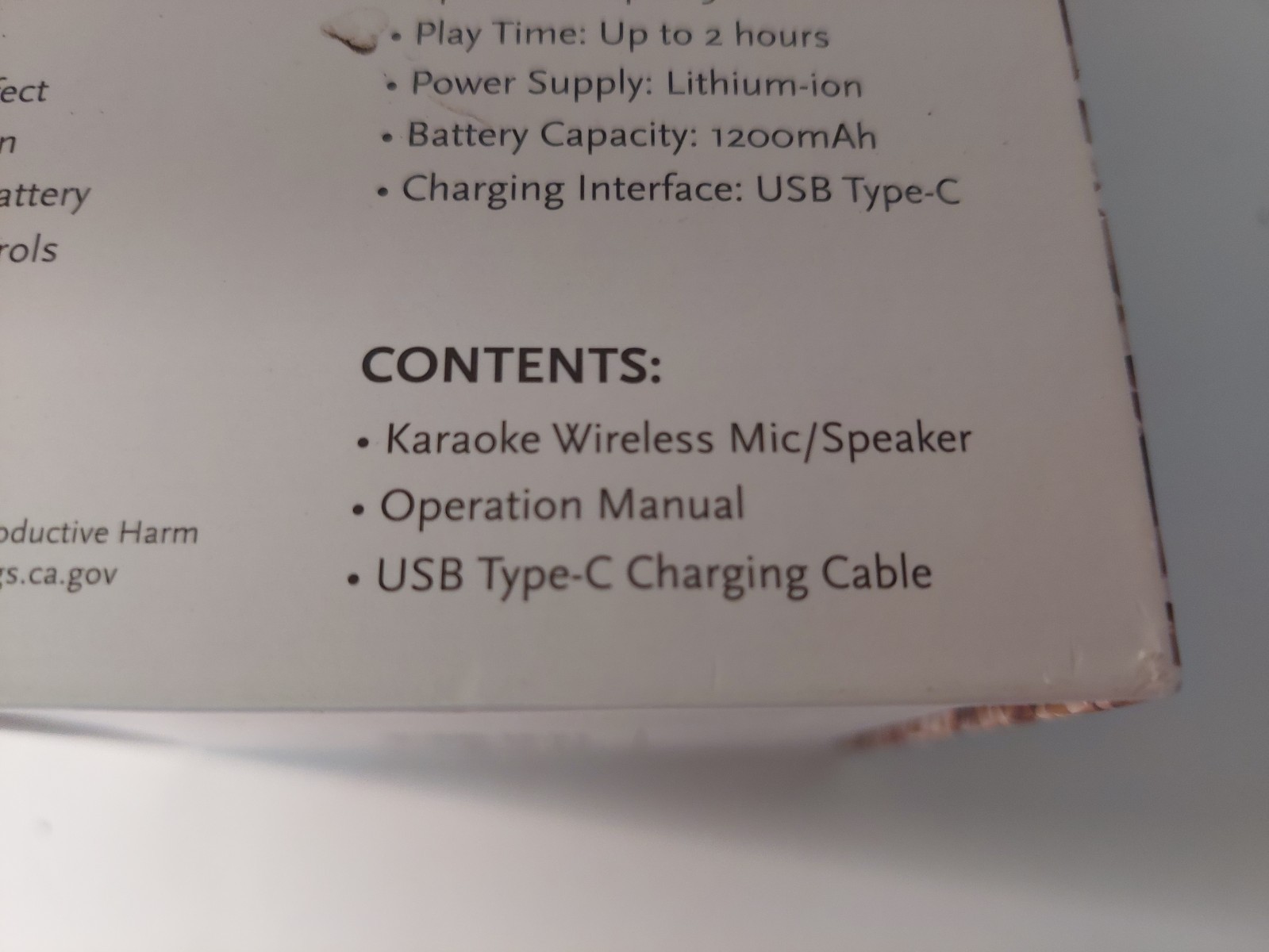 Karoaoke Wireless LED Mic Bluetooth Rechargeable Sparkle Flashing Lights New