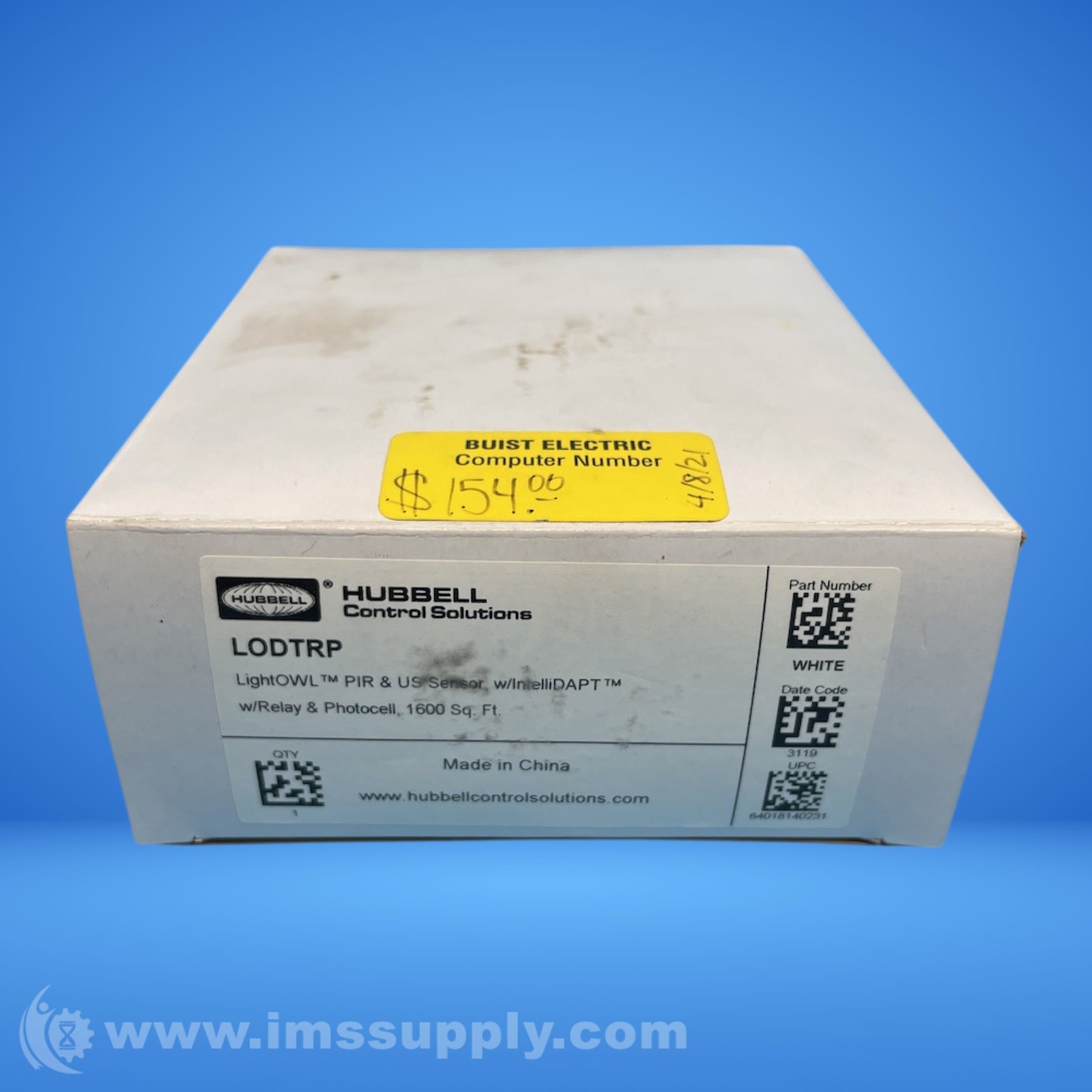 Hubbell LODTRP Dual Tech Occupancy Sensor FNFP