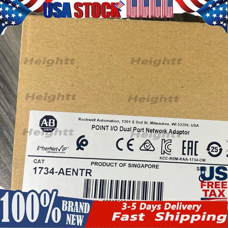 New Factory Sealed AB 1734-AENTR Point I/O Dual Port Adaptor Module 1734AENTR