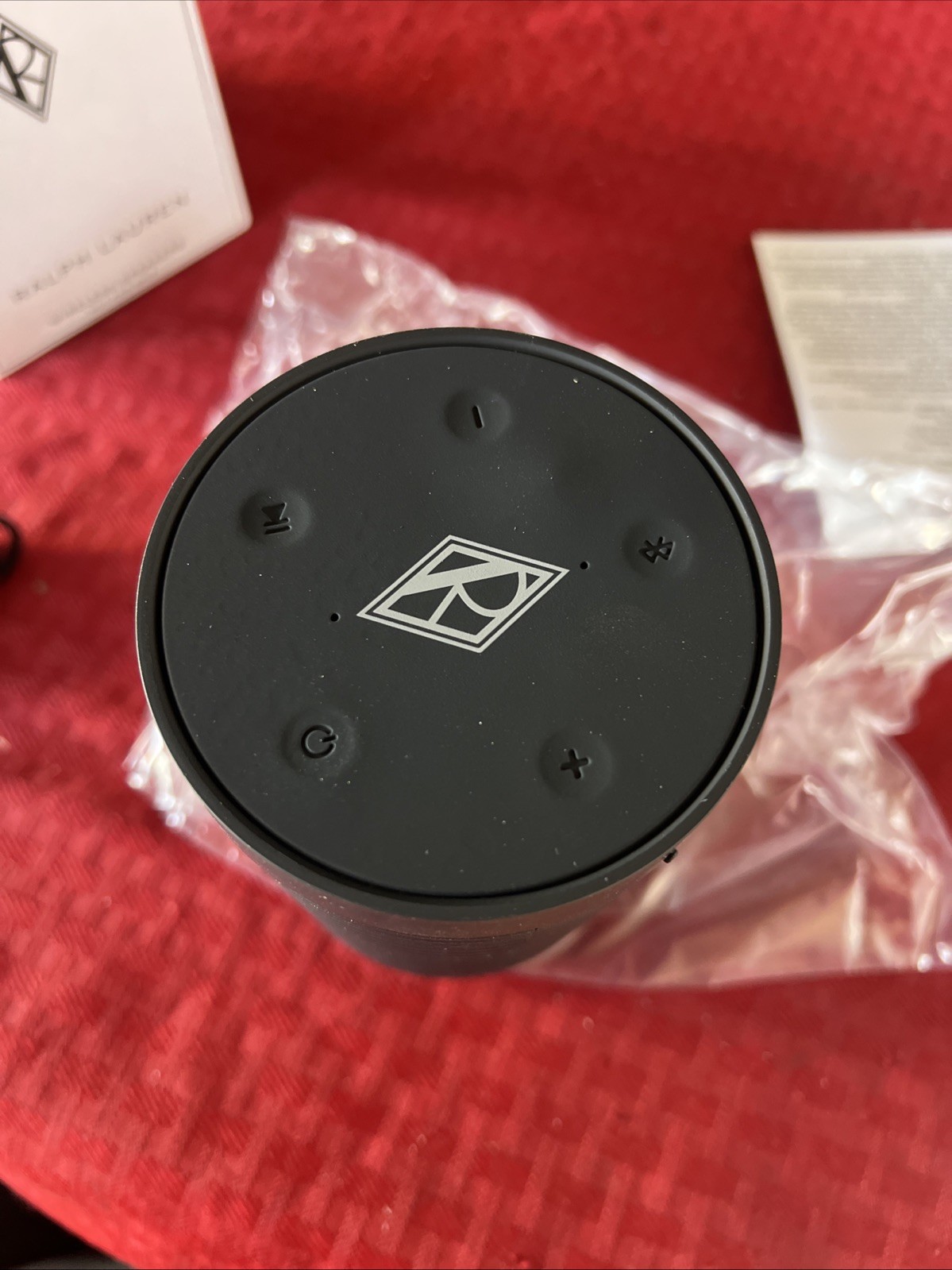 Ralph Lauren Waterproof Wireless Bluetooth Speaker. Black . New