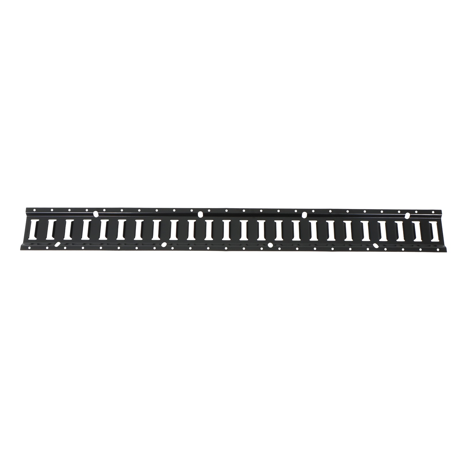 Black 22 Pack 48" E Track Rail Sections With Mounting Hardware For Van Steel