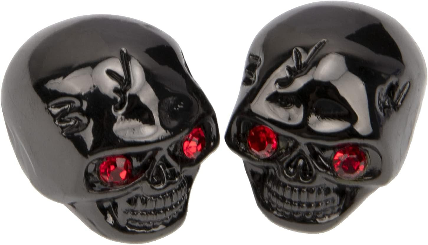 4Pcs Electric Guitar Tone Knobs - Skull Head Knobs Compatible with Bass Replacem
