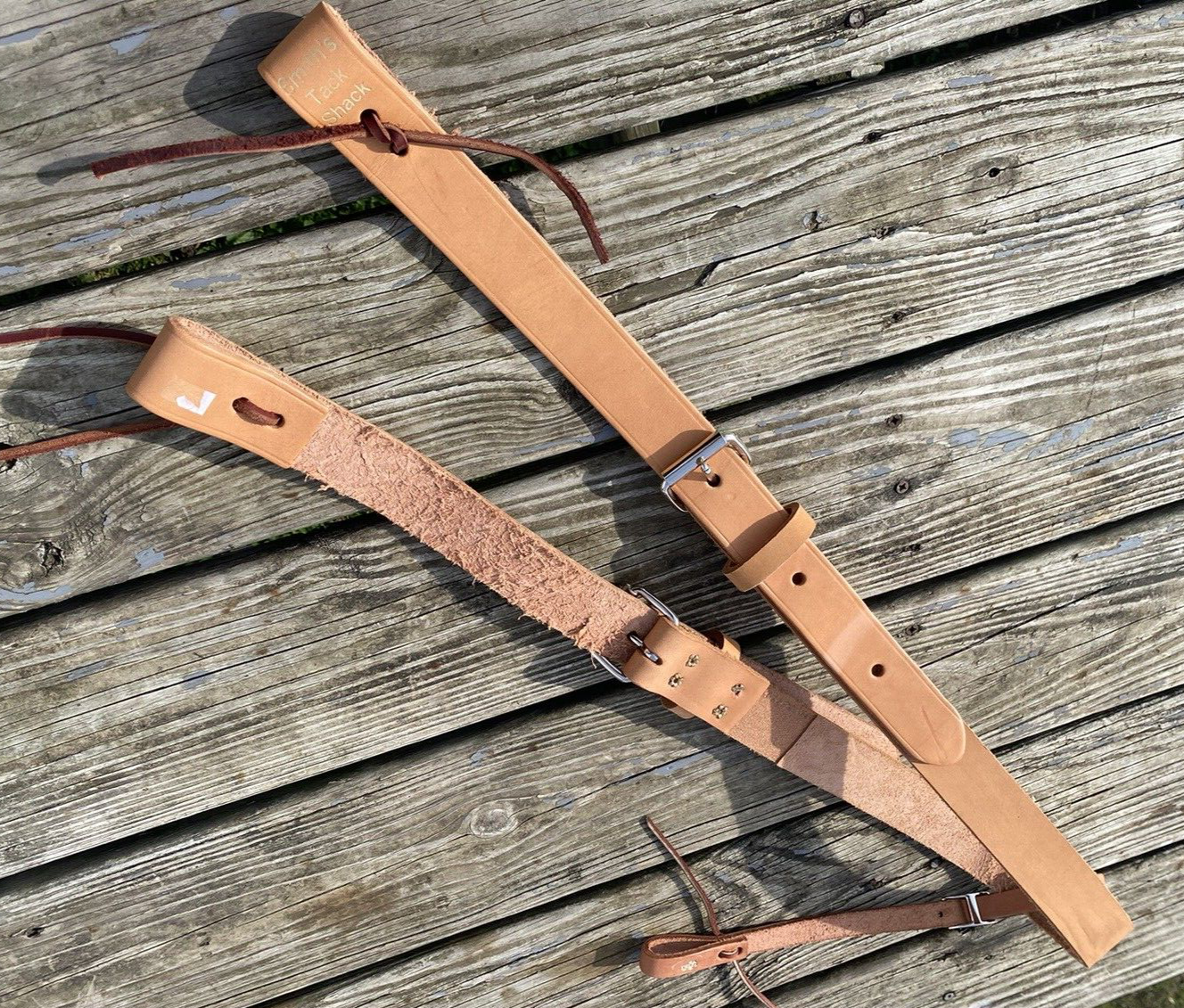 Undyed leather complete rear cinch US made NWOT
