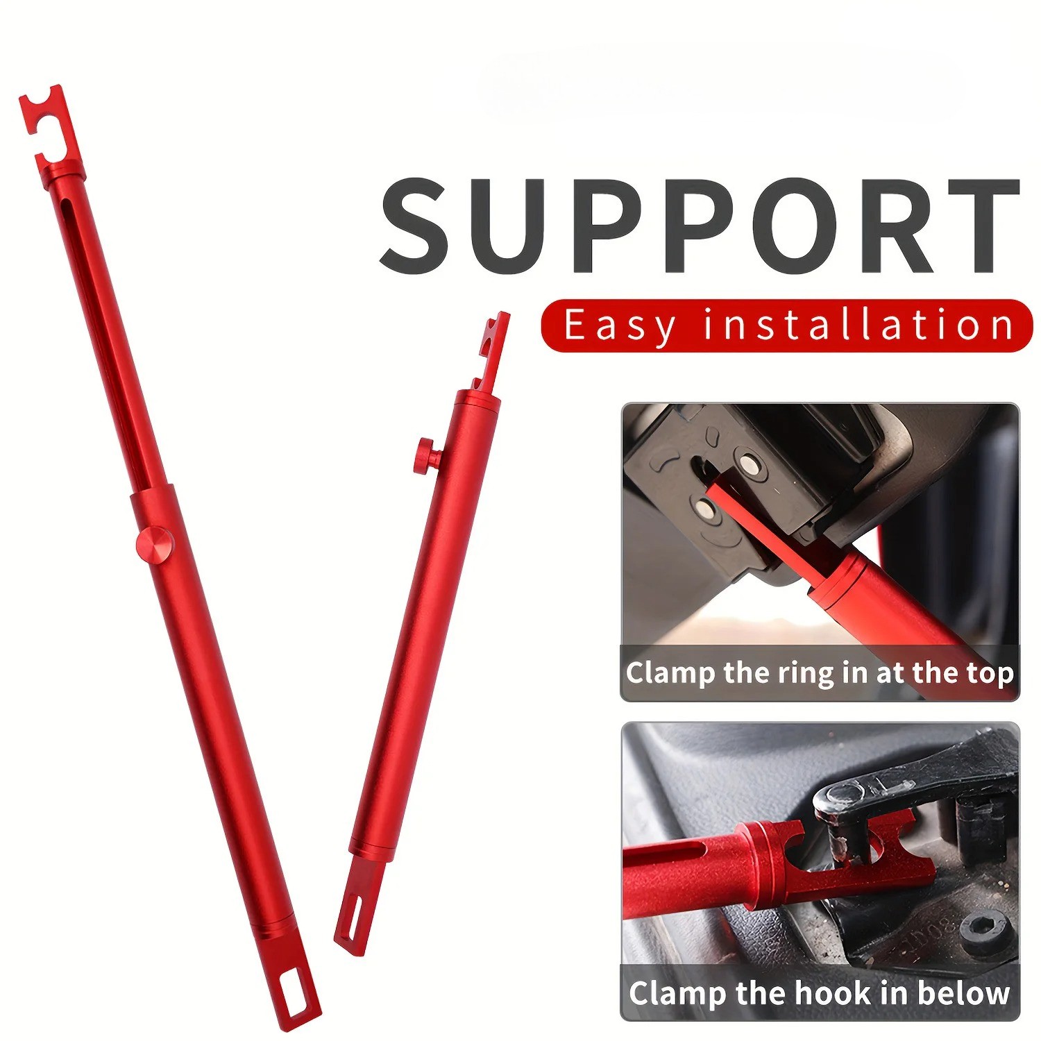 Telescopic Car Dent Repair Support Bar Aluminum Alloy for Trunk/Door/Hood Fixing