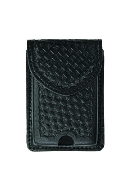 HERO'S PRIDE AIR TEK Smartphone Case 1445EW BLACK BASKETWEAVE LEATHER HOLSTER