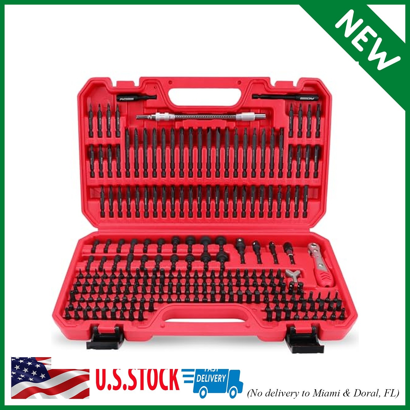232-Piece Ultimate Screwdriver Bit Set, Cr-V Impact Driver Bit Set Includes Secu