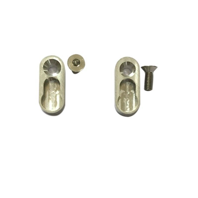 2pcs Alignment Plates with Limb Screws for 17" ILF CNC Recurve Bow Riser Adjust