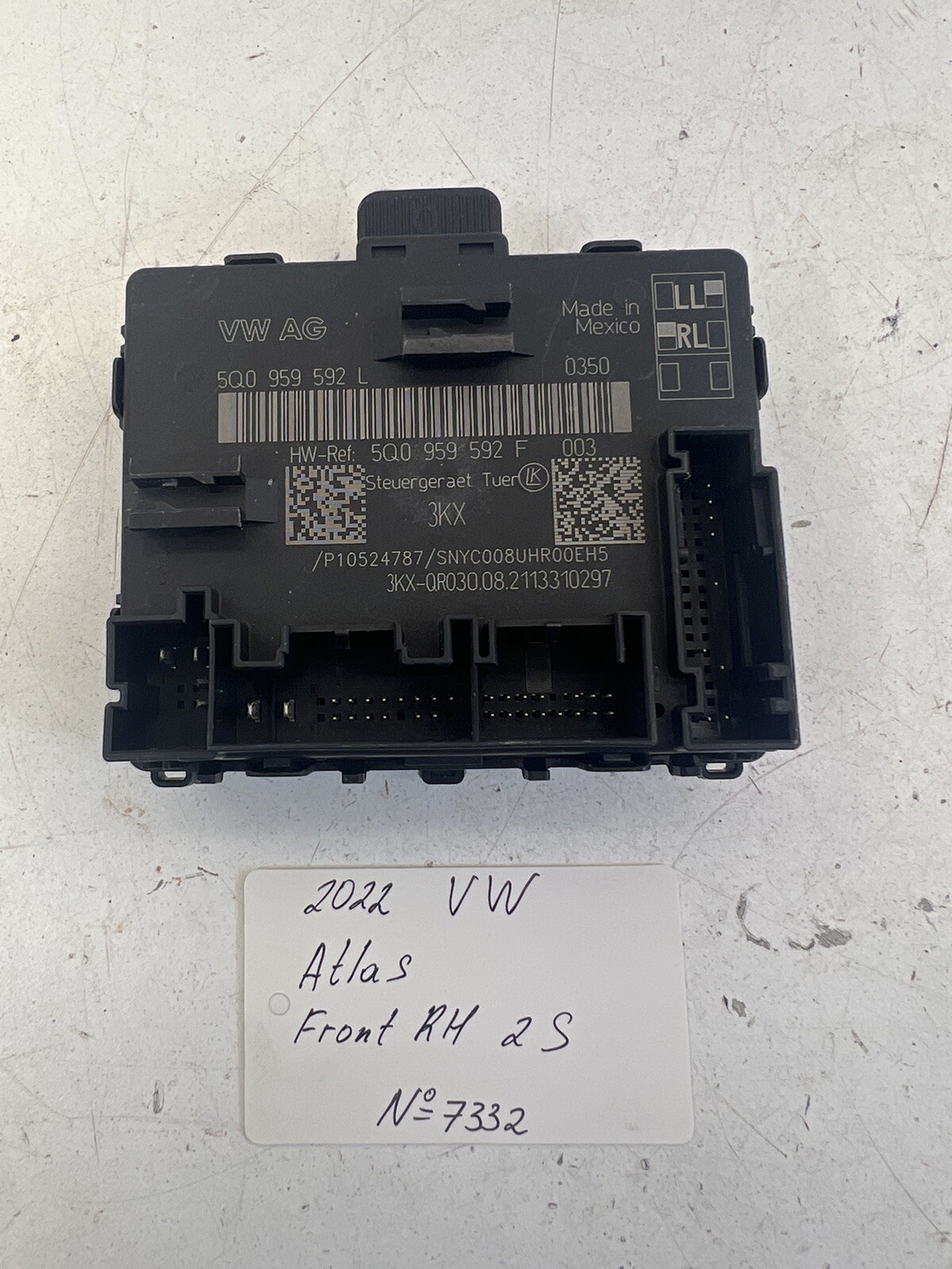 2021-2024 Volkswagen Atlas Front Right Door Control Module OEM.