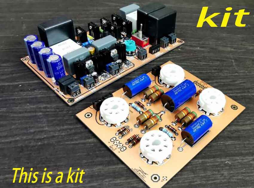 HiFi Western Electric 717A Vacuum Tube Preamplifier + Power Kit DIY 6AK5 / 6SJ7