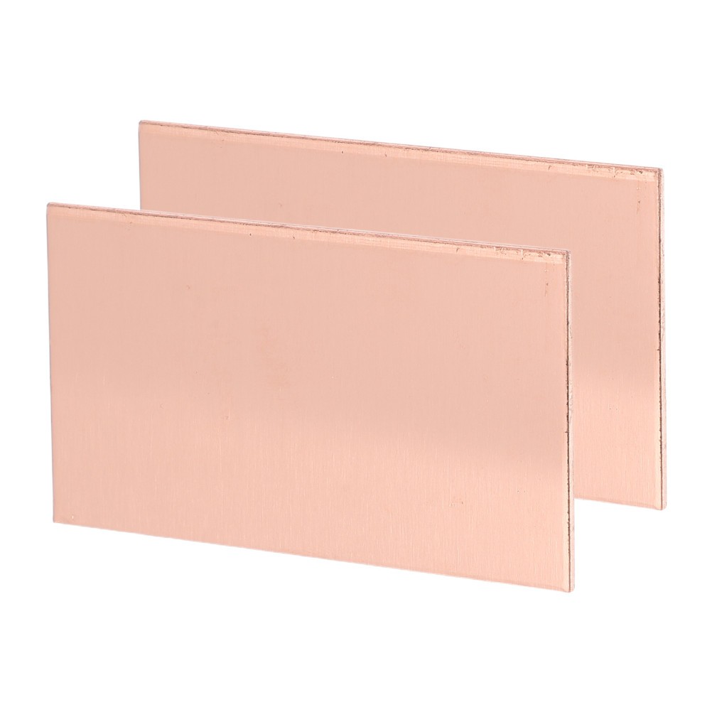 2Pcs Reusable Copper Heatsink Sheet Shims Rose Gold for Computer Cooling CPU GPU