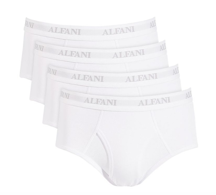 Alfani Men's 4-Pk. Moisture-Wicking Cotton Briefs White Brief Underwear Size XXL
