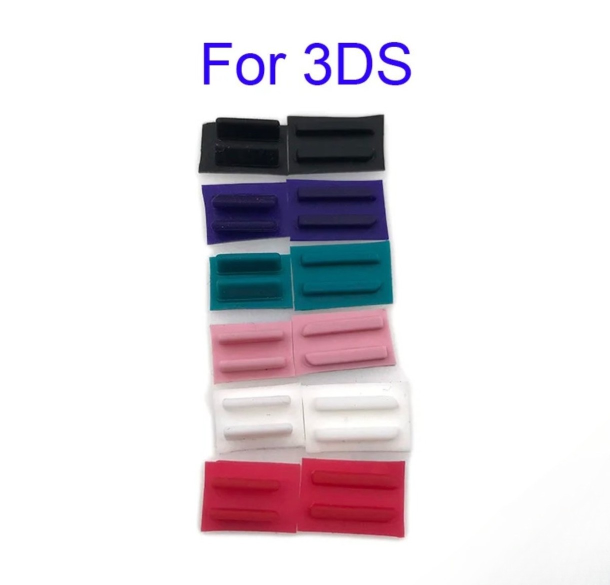 1Set For 3DS Console Rubber Feet Cover Top Upper Screen Silicone Pad Replacement