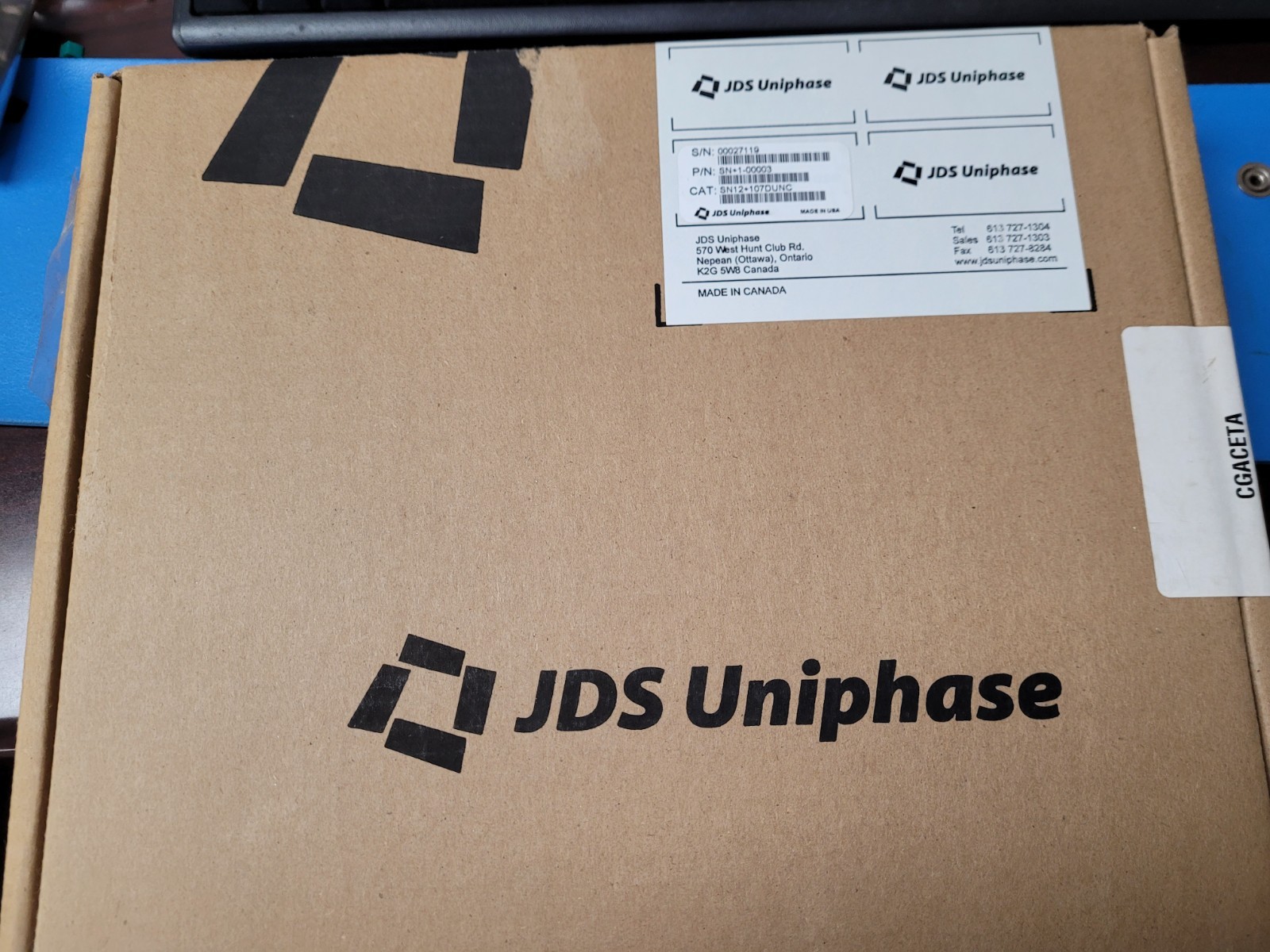 (1 PC) JDS Uniphase SN12+107DUNC Latching Optical Switch  w/Test Results - New