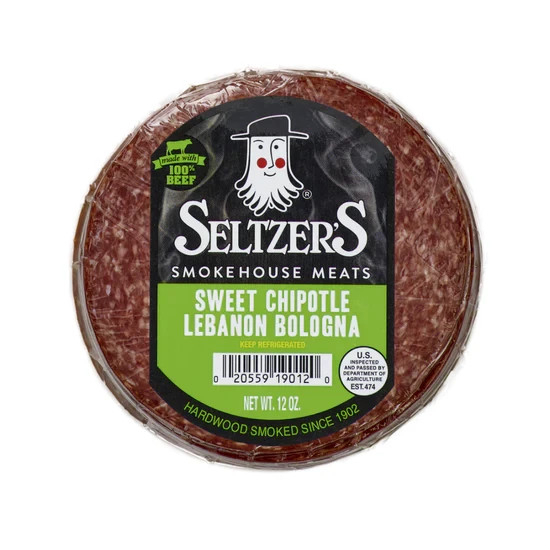 Seltzer's Sweet Chipotle Lebanon Bologna 12 Oz (4 Pack)
