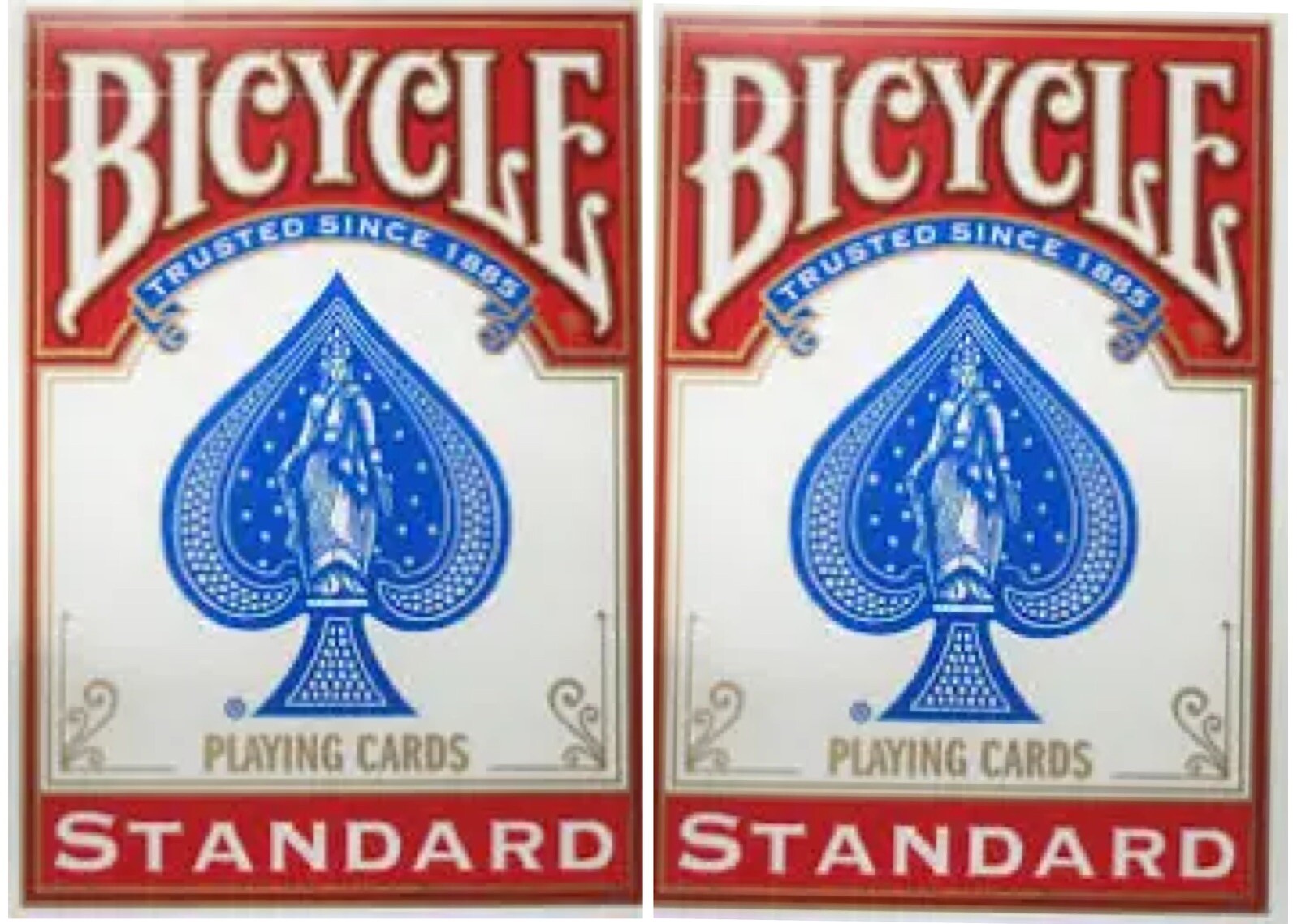Bicycle Red Back Svengali Deck Set Of Two Decks With Different Force Cards New!