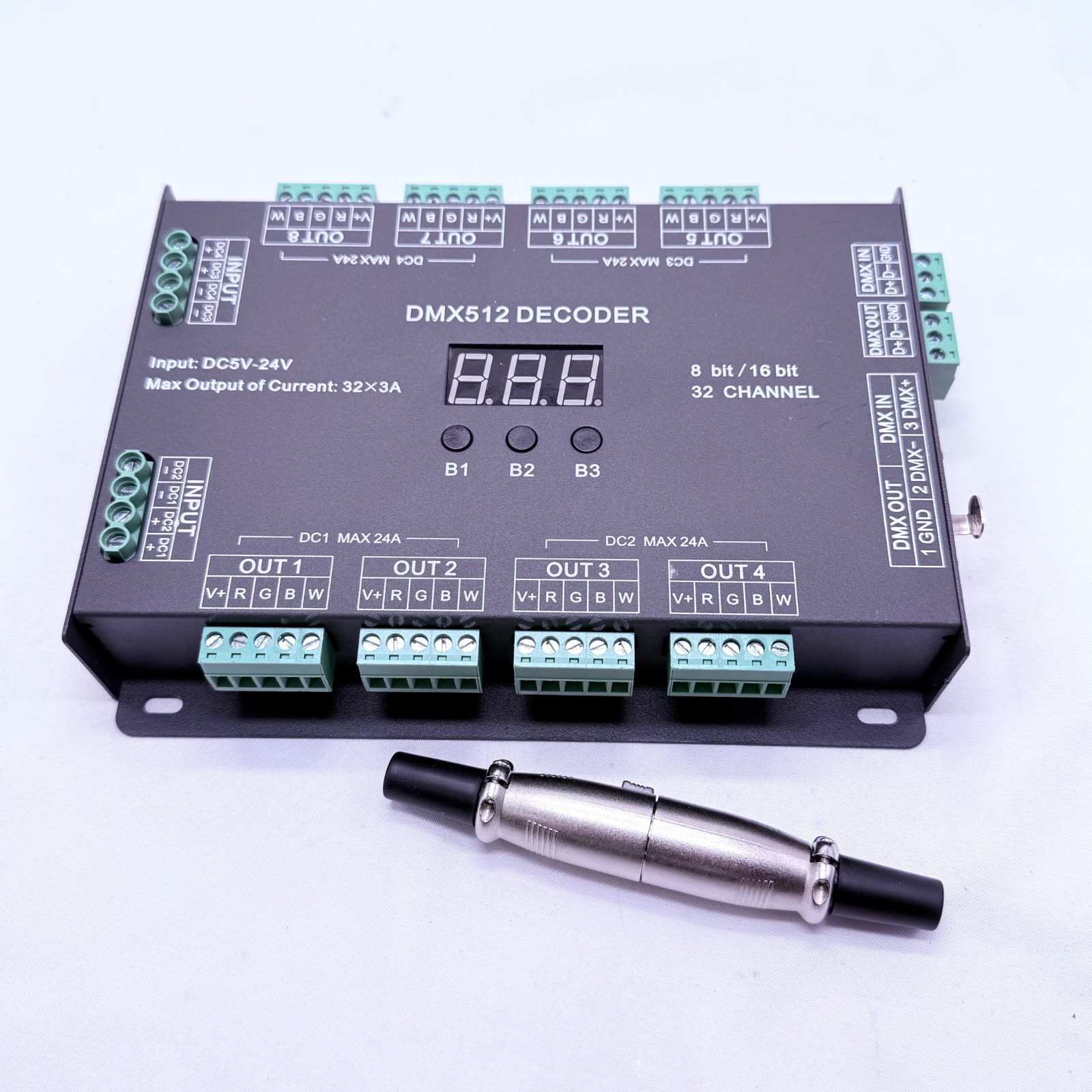32 Channel 96A RGBW DMX 512 LED Decoder Controller DMX Dimmer DC5-24V RGBW
