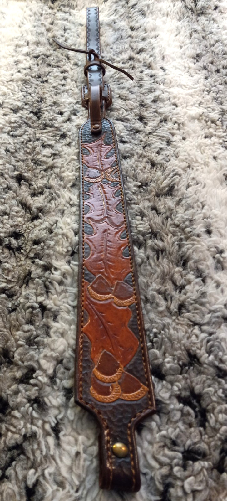 100% Full grain leather handcrafted gun sling