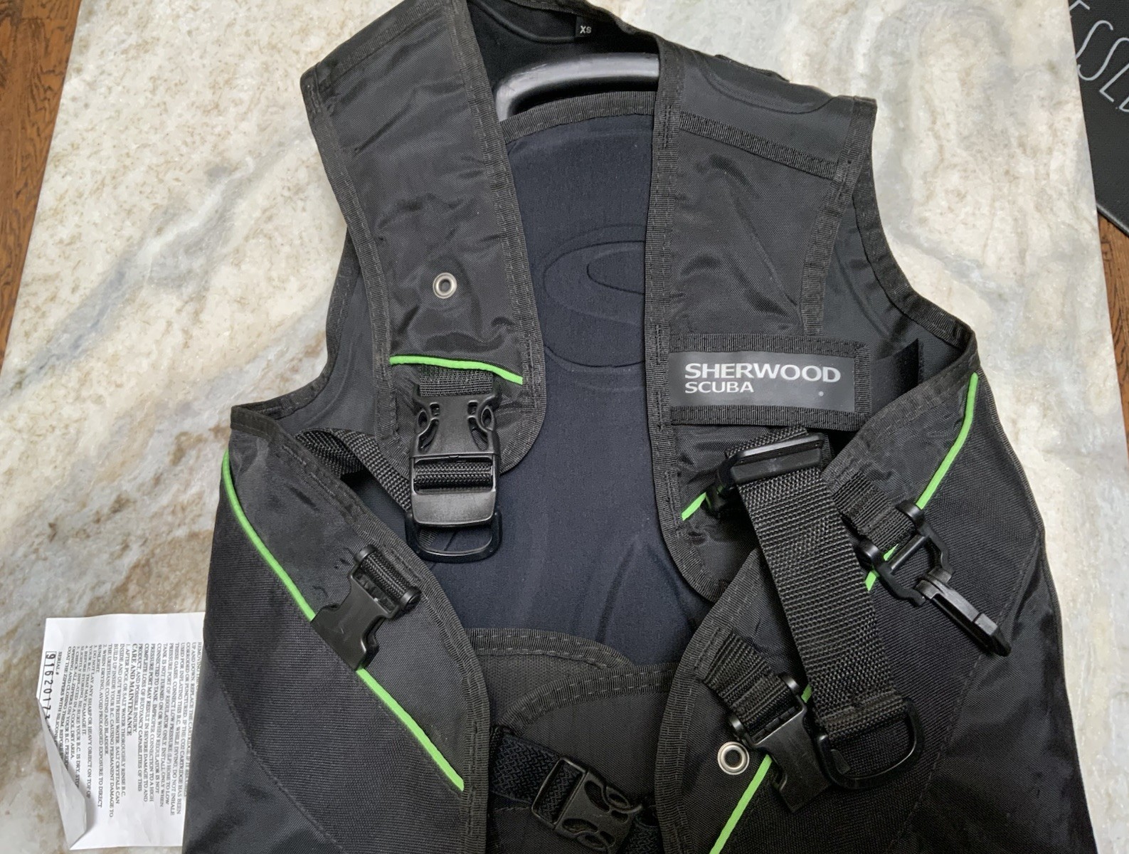 Sherwood Silhouette Scuba Diving Vest Size: XS NOT ALL PARTS ARE INCLUDED