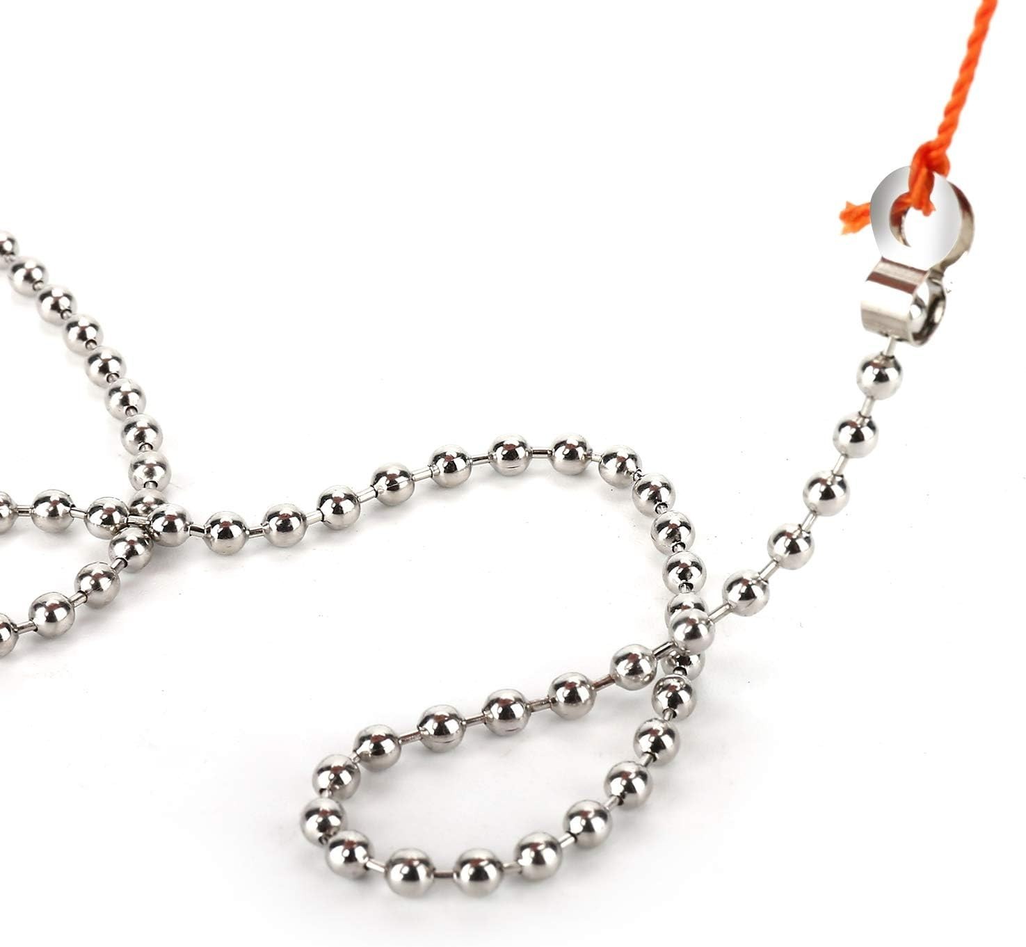 200 Inch Ceiling Fan Pull Chain Upgrade Rust Proof 3.2mm Beaded Pull Chains